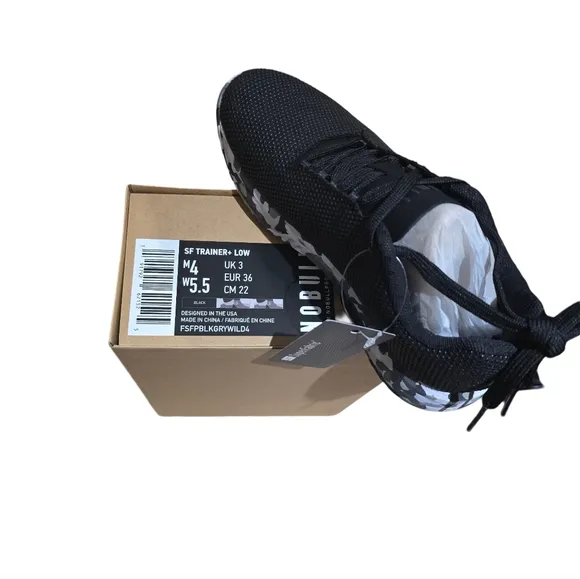 NOBULL Women's Impact Black Wild Granite Shoes W 5.5 NEW