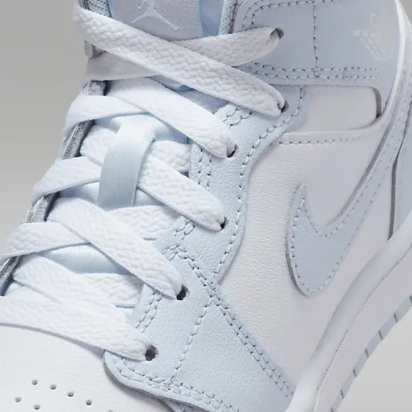 NWB Jordan 1 Mid Cobalt Bliss/White Kids Unisex Shoes Available sizes