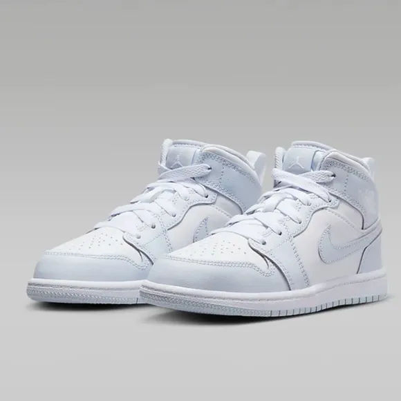 NWB Jordan 1 Mid Cobalt Bliss/White Kids Unisex Shoes Available sizes