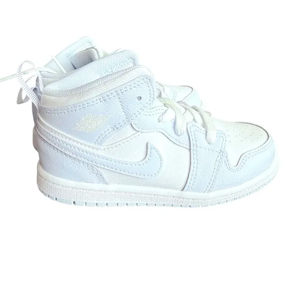 NWB Jordan 1 Mid Cobalt Bliss/White Kids Unisex Shoes Available sizes