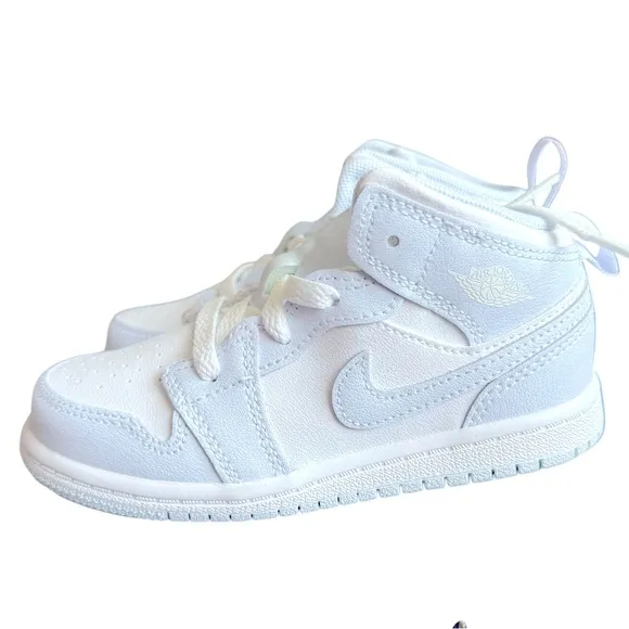 NWB Jordan 1 Mid Cobalt Bliss/White Kids Unisex Shoes Available sizes