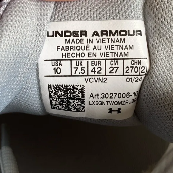 NWB Under Armour Charged Speed Swift Sneakers Women Sz 10 Workout Running Shoes
