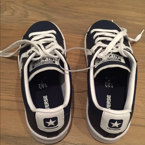 NWOB Converse All Stars Navy Blue &amp; White Shoes 3