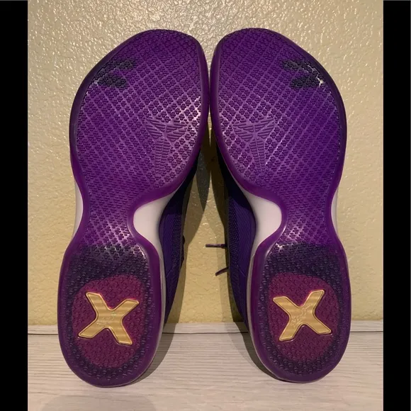 NWOB Nike Kobe X TB Purple/Silver Sz 16.5 Sneaker