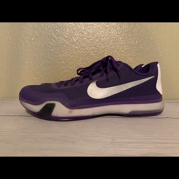 NWOB Nike Kobe X TB Purple/Silver Sz 16.5 Sneaker