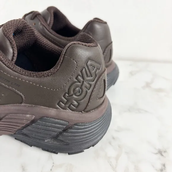 NWOT HOKA One One Men’s Gaviota Leather Shoes Sz 8