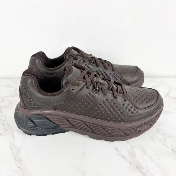 NWOT HOKA One One Men’s Gaviota Leather Shoes Sz 8