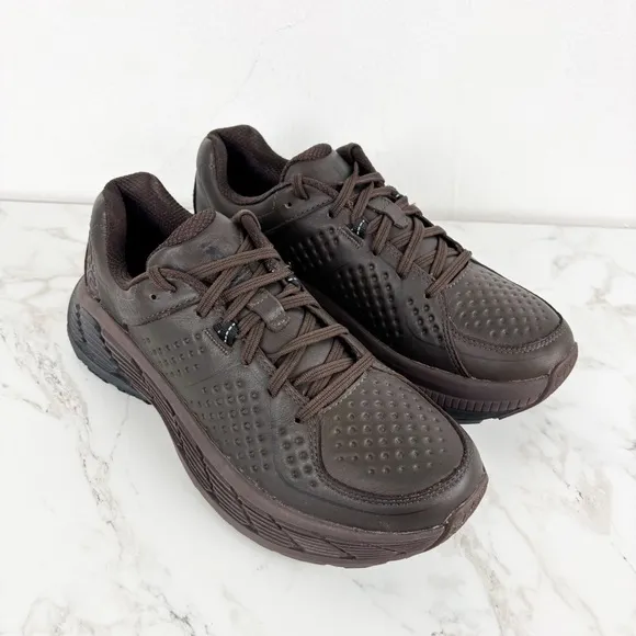NWOT HOKA One One Men’s Gaviota Leather Shoes Sz 8