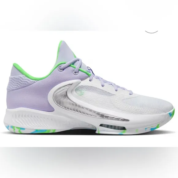 NWOT Men's Nike White/Purple Zoom Freak 4 Low Top Shoes