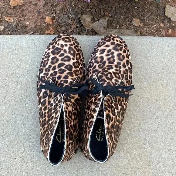 NWOT Clarks Original Desert Boot 2 Leopard Print