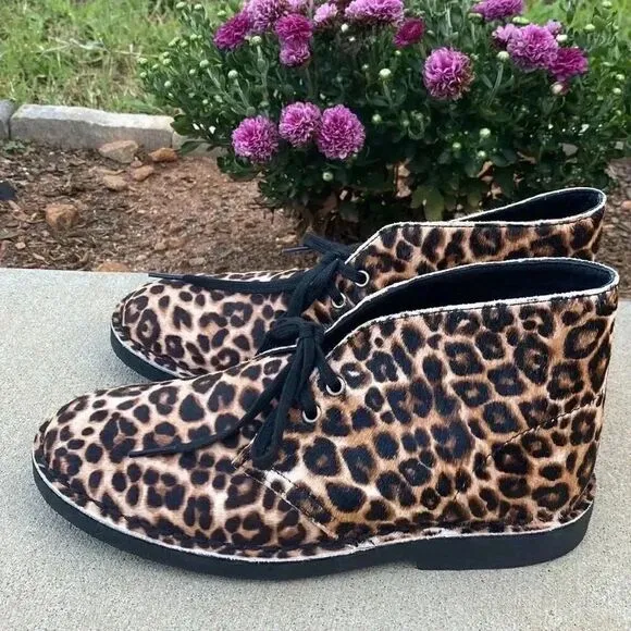 NWOT Clarks Original Desert Boot 2 Leopard Print