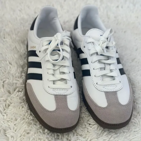 NWT Adidas Black and White Samba OG Sneaker Unisex Shoes Size Mens 6.5