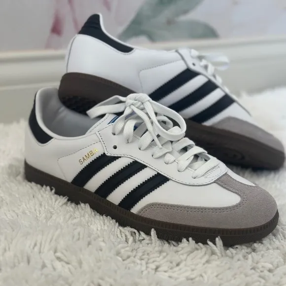 NWT Adidas Black and White Samba OG Sneaker Unisex Shoes Size Mens 6.5
