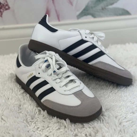 NWT Adidas Black and White Samba OG Sneaker Unisex Shoes Size Mens 6.5