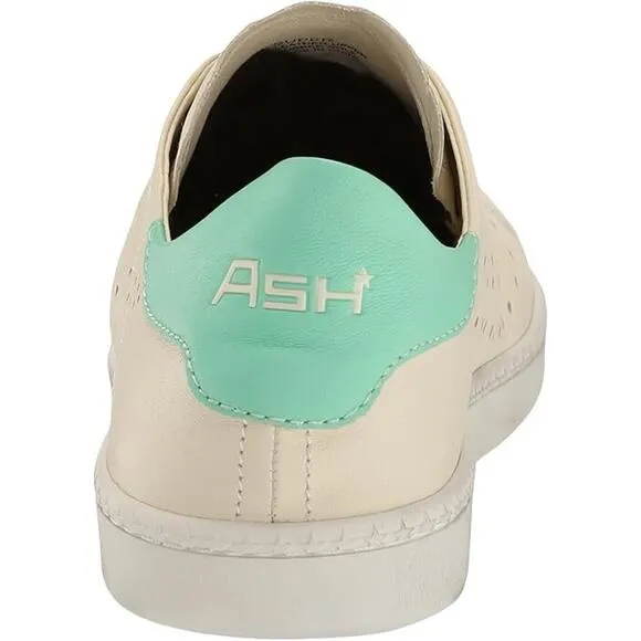 NWT Ash Sundaze Women’s Sneakers Leather As Super Ivory Mint Shoes Size 6.5