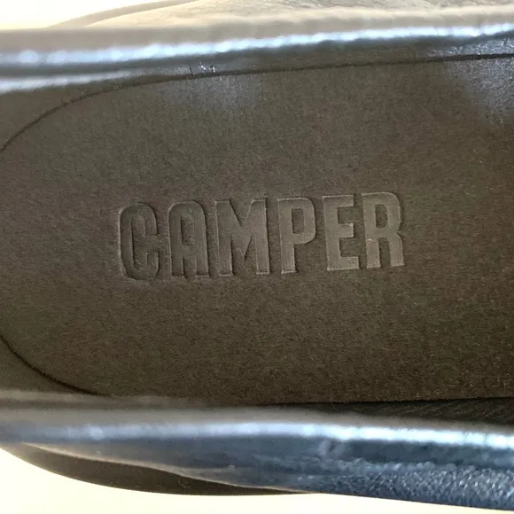 NWT CAMPER AQUA BLACK BALLERINA SHOES Size 7US/37EU