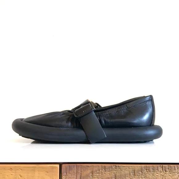 NWT CAMPER AQUA BLACK BALLERINA SHOES Size 7US/37EU