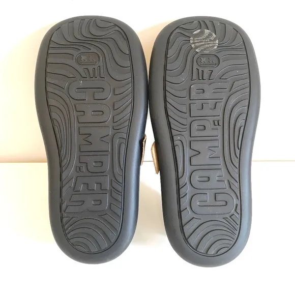 NWT CAMPER AQUA BLACK BALLERINA SHOES Size 7US/37EU