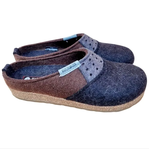 NWT HAFLINGER Felted Wool Freedom Clogs Mules Shoes Unisex Wmns 8 Mens 10