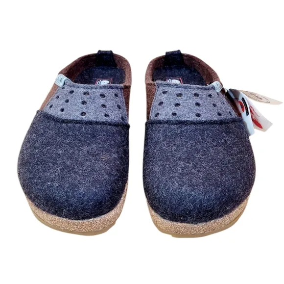 NWT HAFLINGER Felted Wool Freedom Clogs Mules Shoes Unisex Wmns 8 Mens 10