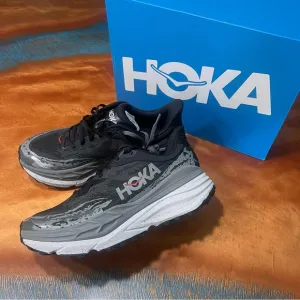 NWT Hoka Stinson 7 Trail Running Shoes size 11 Black Gray Orbit new