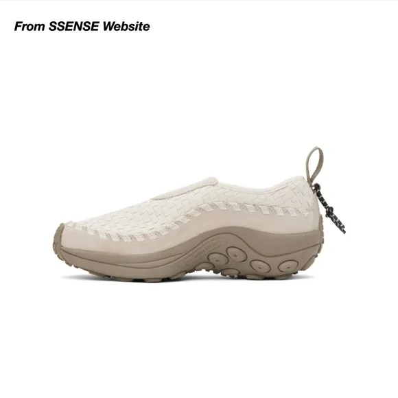 NWT: MERRELL 1TRL TAUPE JUNGLE MOC EVO WOVEN SNEAKERS IN PARCHMENT (5)