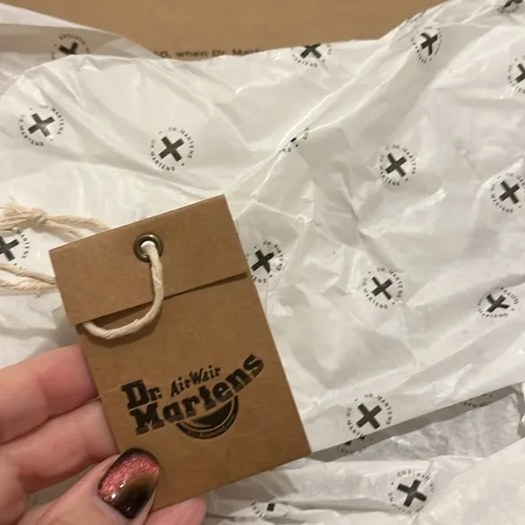 NWT NIB Dr. Martens Appliqué Patch Black Shoes