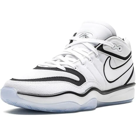 NWT NIKE Mens G.T. Hustle 2 Basketball Shoes ,White/Black-Size 11