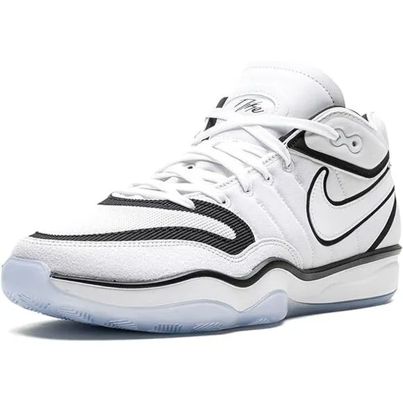 NWT NIKE Mens G.T. Hustle 2 Basketball Shoes ,White/Black-Size 9