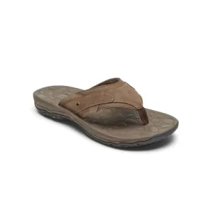 NWT ROCKPORT Mens Brown Lightweight Hayes Toe Slip On Thong Sandals Shoes 8.5 M