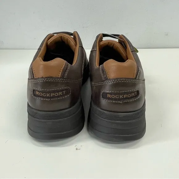 NWT Rockport Men’s Prowalker in Brown Leather Size 7.5