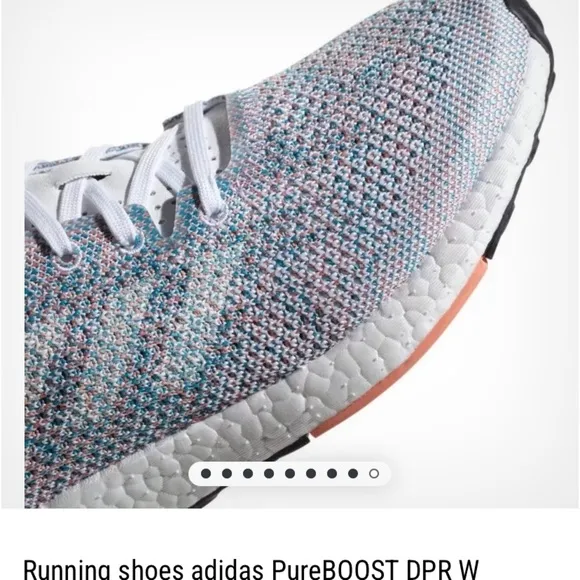 Nwt Running shoes adidas PureBOOST DPR  blue spring $170 athletic activewear