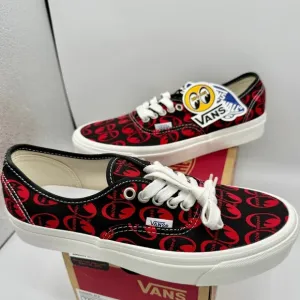 NWT Vans Classic Authentic 44 D Skate Shoes Anaheim Edition Mooneye Red Unisex