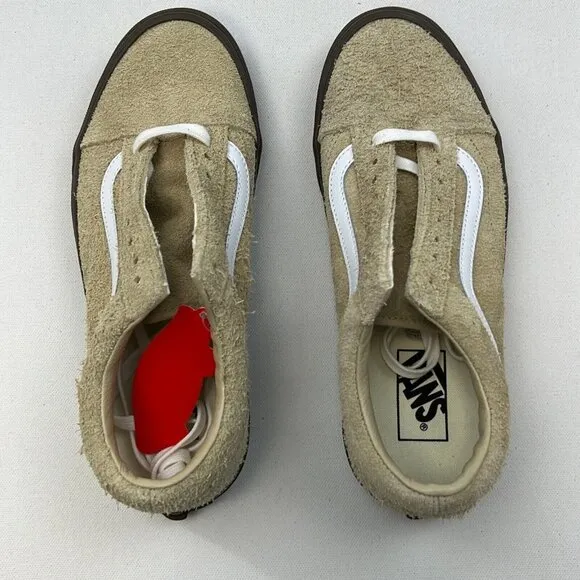 NWT Vans Unisex Old Skool Khaki Lace Up Low Top Sneaker Shoes Size M 7.5 W 9