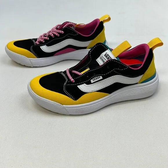 NWT Vans Unisex Ultrarange Exo Se Black/Multi Lace Up Sneaker Shoes Sz M 4 W 5.5