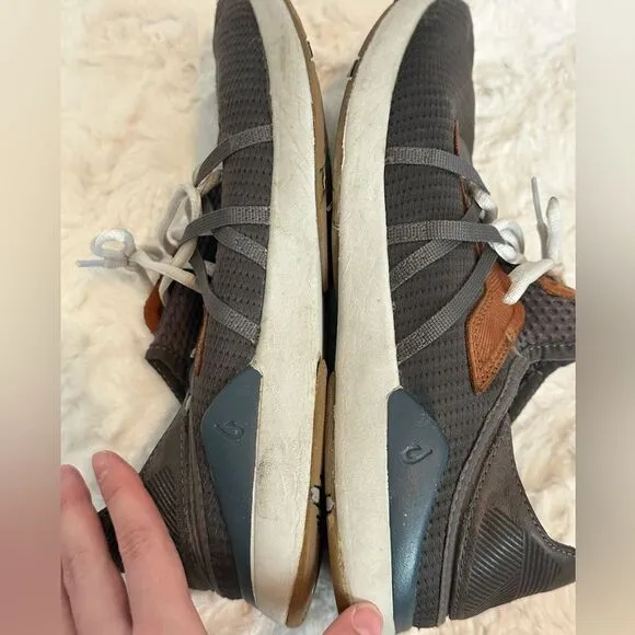 Olukai Men’s Golf Shoes Mio Li Lace Up Sneaker Size 8 Gray