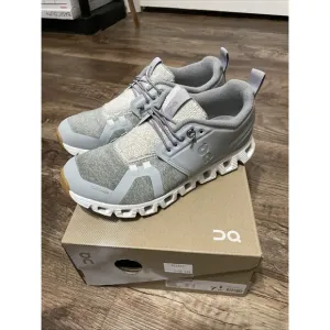 On Cloud 5 Terry Swiss Engineering Women’s Size 7 Running Shoes Gray White Box