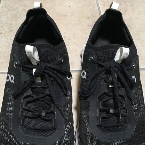 On Cloud Cloudultra 2 Trail Running Shoes Mens size 14 Black White Blue