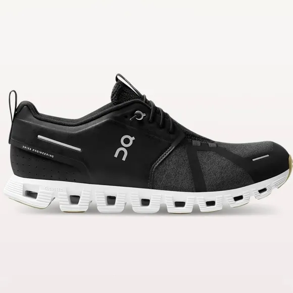 On Cloud NWB 5 Terry Textile Men's Black Low-Top Trainers. Size 11.5. DS69