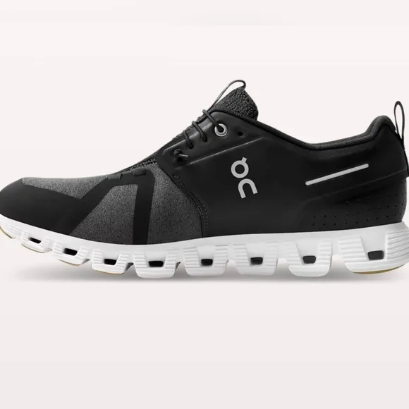 On Cloud NWB 5 Terry Textile Men's Black Low-Top Trainers. Size 11.5. DS69