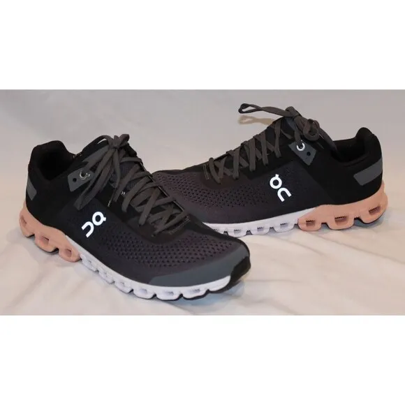 ON CLOUD WOMEN'S CLOUDFLOW RUNNING SHOES SNEAKERS ROCK/ROSE‎ SZ 7.5 NEW