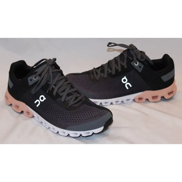 ON CLOUD WOMEN'S CLOUDFLOW RUNNING SHOES SNEAKERS ROCK/ROSE‎ SZ 7.5 NEW