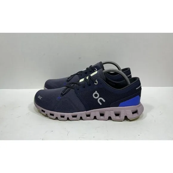 On Cloud X 3 Midnight Women’s Size 10.5 Purple Athletic Running Shoes Sneakers