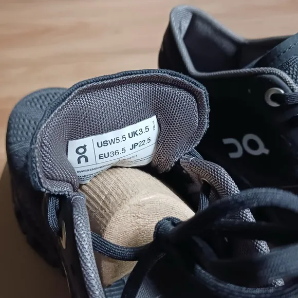 On Cloud X , Black Asphalt , Women’s 5.5 , 40-99701 , new with box