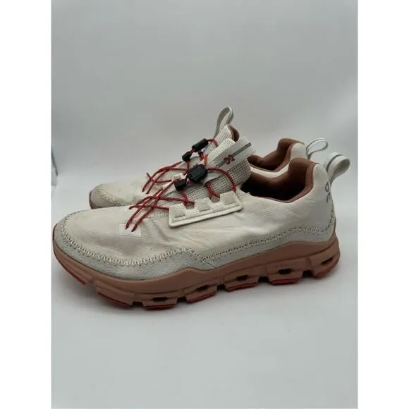 ON CLOUDAWAY ICE/CHILI RED GREY WHITE RUNNING SHOES Women’s 10
