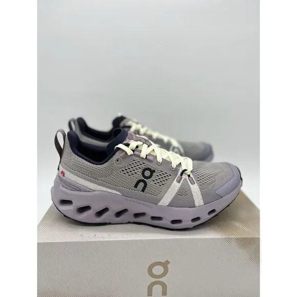 On Cloudsurfer Trail Size 9.5 Womens Seedling Lilac Purple Black Running Shoes