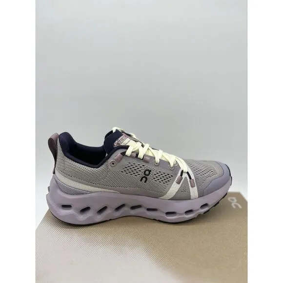 On Cloudsurfer Trail Size 9.5 Womens Seedling Lilac Purple Black Running Shoes