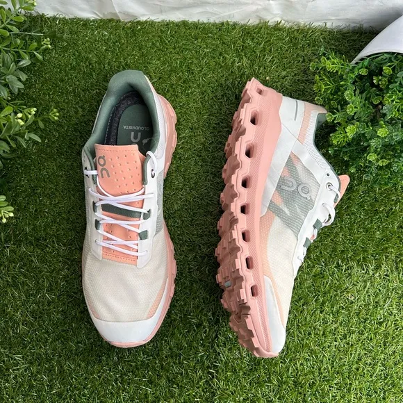 On Cloudvista Women TrailRunning Shoes Trail Running shoes Frost Rose New 10.5