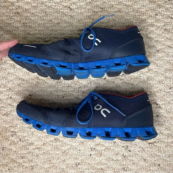 On Running Cloud X Sneakers Running Shoes in Midnight Cobalt Men’s Size 10