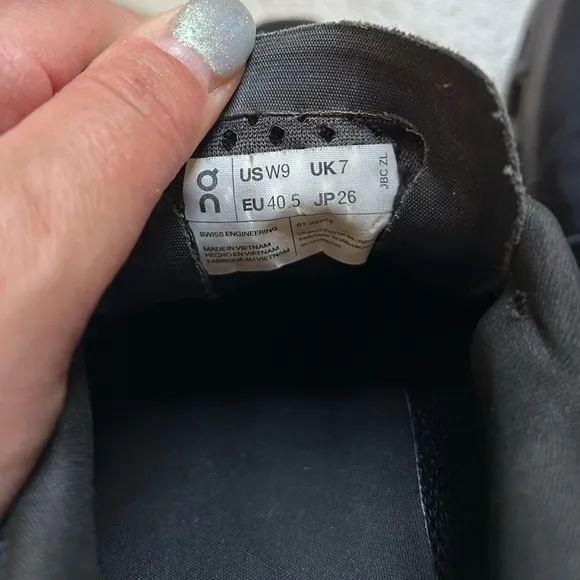 On Running Cloudmonster Women’s Shoes - Black/Grey size 9